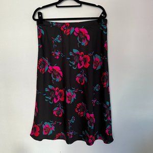 J. Crew Floral Slip Midi Skirt - Size L